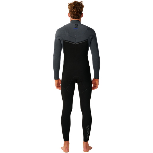 2026 Rip Curl Mens E-Bomb 4/3mm Chest Zip Wetsuit 17RMFS - Charcoal Grey